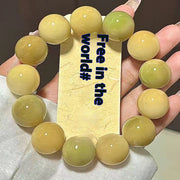 Rare Large Size White Jade Bodhi Root Bracelet – Jewelry Gift Ideas — 14