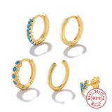 Women's Sterling Silver Stacked Earrings Set – Gifts for Her — 5