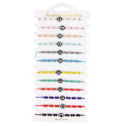 Women's Crystal Rice Beaded Braided Bracelet – Jewelry Gift Ideas — 9