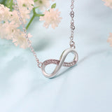 Fashion Crystal Necklace Zircon Lucky 8 Necklace – Jewelry Gift Ideas — 3