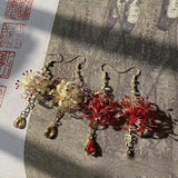 Red Spider Lily Manjushage Women's Earrings – Gifts for Her — 2
