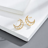 Moon Goddess White Zirconium Ins Necklace Earring – Jewelry Gift Ideas — 5
