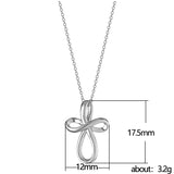Simple Cross Hanging Clavicle Chain Necklace – Jewelry Gift Ideas — 3