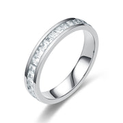 Fashion Rhinestones Rings Women Stainless Steel Ring – Stylish Gifts — 10
