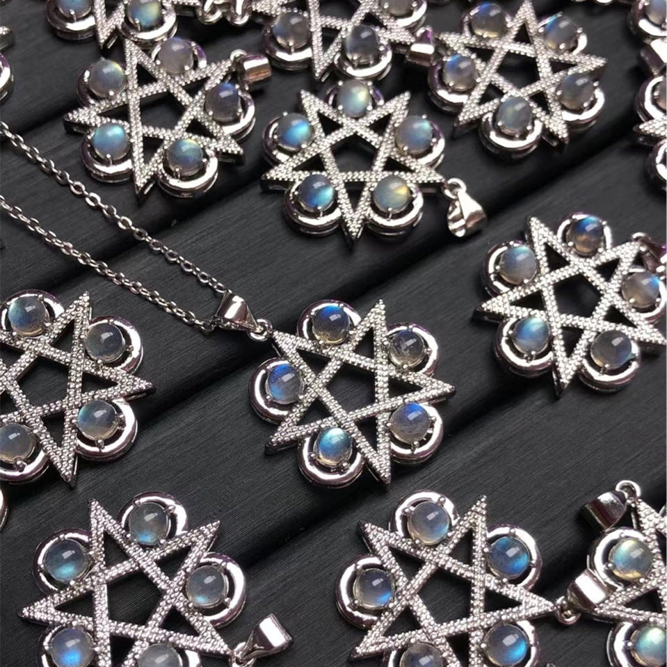 Labradorite Pentagram Pendant Labradorite – Jewelry Gift Ideas — 1