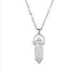 Natural Stone Hexagon Prism Crystal Pendant – Jewelry Gift Ideas — 2