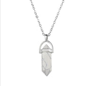 Natural Stone Hexagon Prism Crystal Pendant – Jewelry Gift Ideas — 2