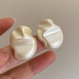 Artsy White Pearl Earring Girl – Jewelry Gift Ideas — 4