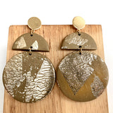 Exaggerated Morandi Beaded Metal Clay Drop Earrings – Useful Gifts — 4