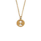 Titanium Steel Hollow Coconut Tree Pendant Neck – Jewelry Gift Ideas — 2