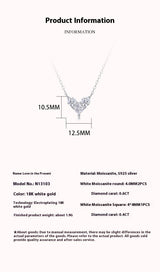S925 Silver Pendant Moissanite Love At Present – Jewelry Gift Ideas — 2
