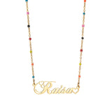 Drip Oil Flower Splice Necklace Fashion Stainless – Jewelry Gift Ideas — 3
