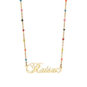 Drip Oil Flower Splice Necklace Fashion Stainless – Jewelry Gift Ideas — 3