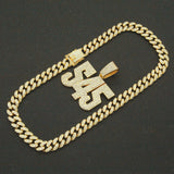 Hip-hop Full Diamond Three-dimensional Number – Jewelry Gift Ideas — 1