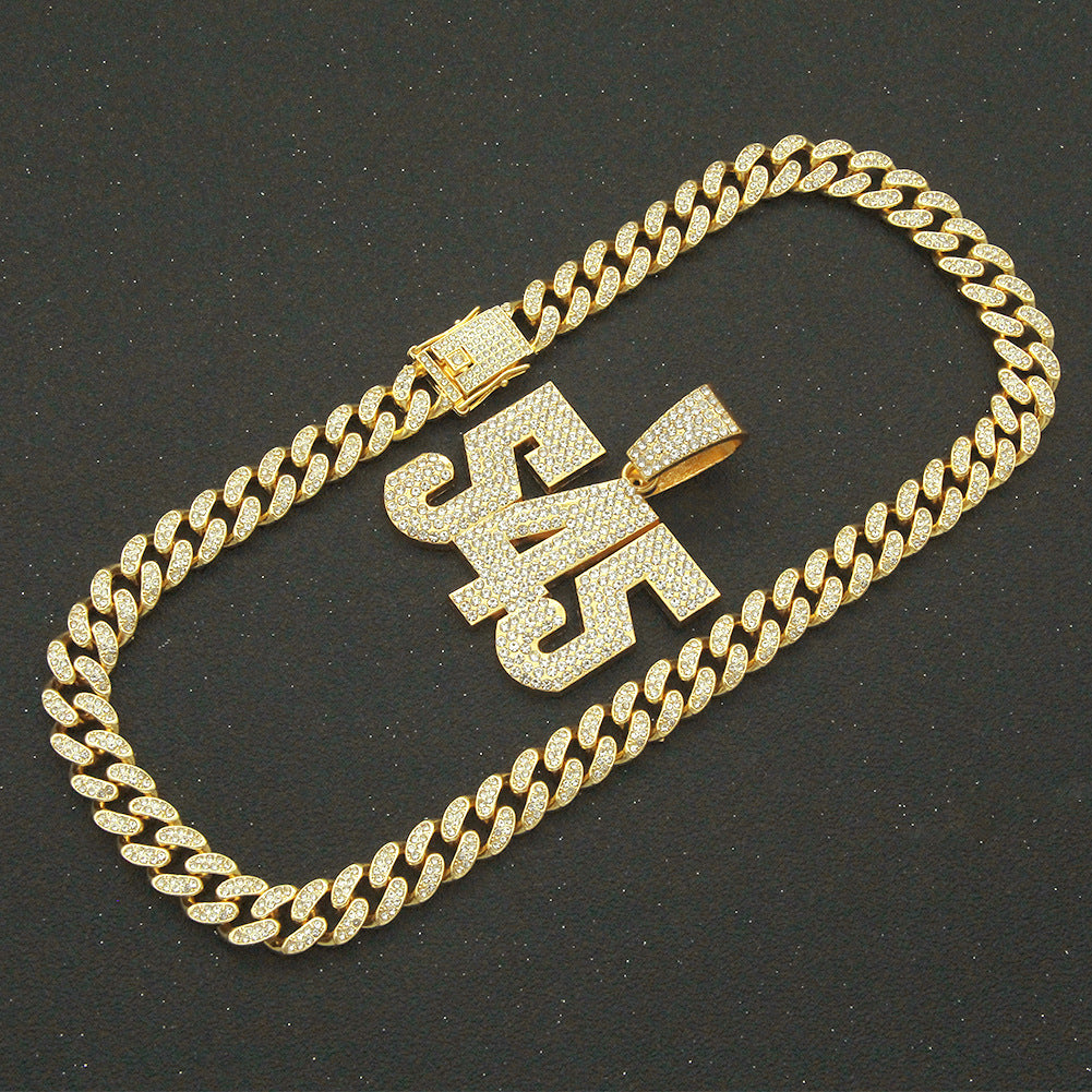 Hip-hop Full Diamond Three-dimensional Number – Jewelry Gift Ideas — 1