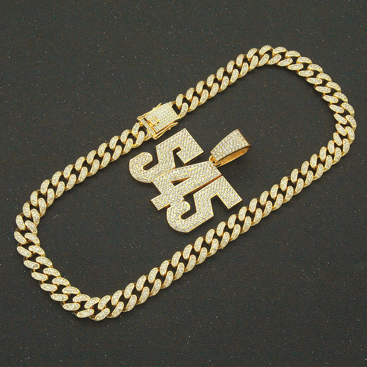 Hip-hop Full Diamond Three-dimensional Number – Jewelry Gift Ideas — 1