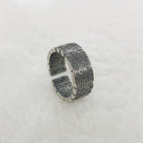 Antique Retro Tangcao Pattern Ring Female Woven Trendy – Gifts for Her — 4