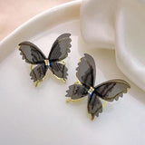 Sterling Silver Needle Hollow Mesh Butterfly Studs – Gifts for Couples — 10
