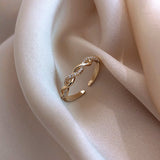 Woven Twist Net Celebrity Ring Women – Gifts for Her — 5