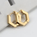 Men's And Women's Geometric Titanium Steel Stud – Gifts for Her — 12