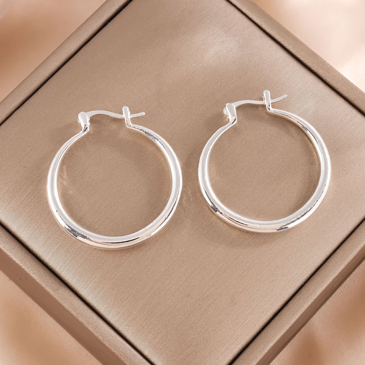 Fashion Simple 18K Gold Earrings Exquisite Glossy – Stylish Gifts — 1