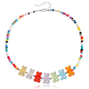 Vintage Colored Bohemian Pearl Bear Necklace – Jewelry Gift Ideas — 6