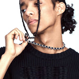 Retro Colorful Crystals Tennis Necklace For Men – Jewelry Gift Ideas — 6