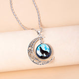Vintage Wolf Moon Luminous Necklace – Jewelry Gift Ideas — 7