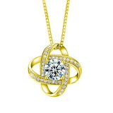 S925 Sterling Silver Clover Necklace Women's – Jewelry Gift Ideas — 1