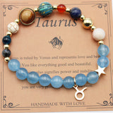 Twelve Constellations Bracelets Natural Stone Beaded – Practical Gifts — 3