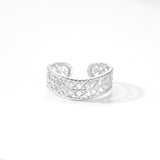 Sterling Silver Light Luxury Ring Hollow Pattern – Birthday Gifts — 2