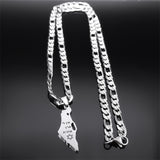 Israel Stainless Steel Women's Pendant Necklace – Jewelry Gift Ideas — 5