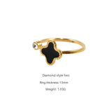 Fashion Jewelry Titanium Steel Ring Female Opening – Stylish Gifts — 4