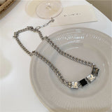925 Silver Needle Crystal Chain Earrings European – Stylish Gifts — 5