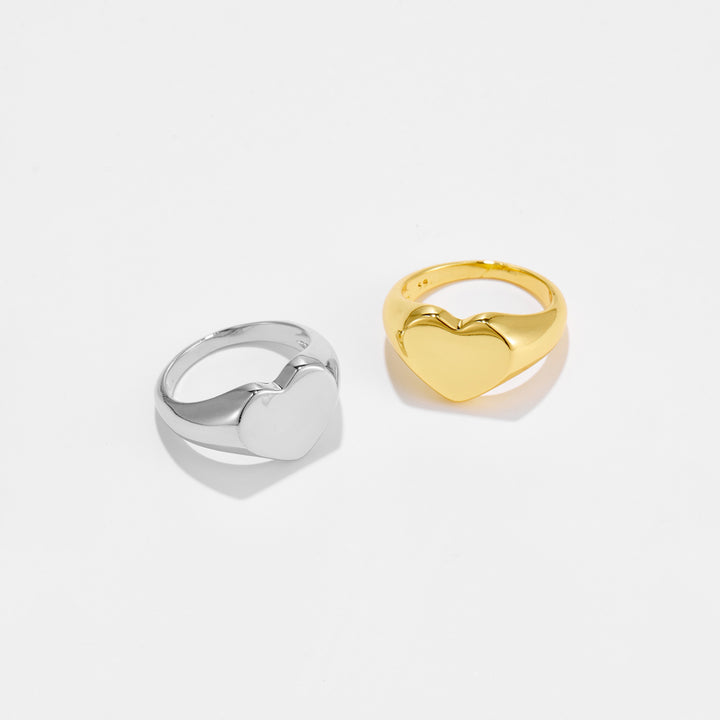 Love Heart-shaped Ring Korean Ins Style Simple – Stylish Gifts — 1