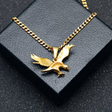 Men's Stainless Steel Vacuum Gold Plated Eagle – Jewelry Gift Ideas — 5