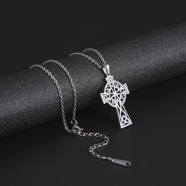 Middle Ring Cross Pendant Necklace For Men – Jewelry Gift Ideas — 1