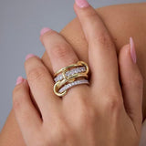 Fashion Creative Ring Stainless Steel Multi-layer – Stylish Gifts — 1