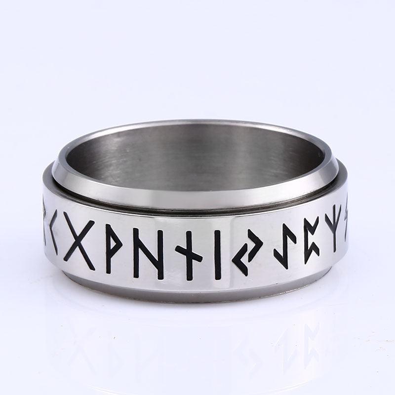 Korean Fashion Titanium Steel Rotatable Ring – Stylish Gifts — 1