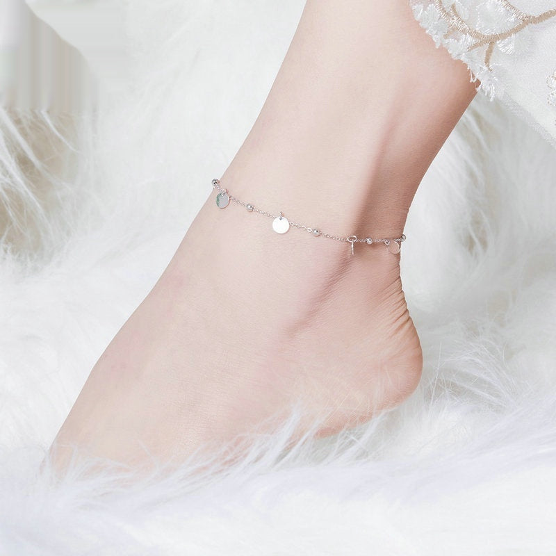 Round S925 Sterling Silver Fashion White Gold Plated – Stylish Gifts — 1