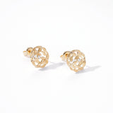 14K Gold Plated Ladies Earrings Light Luxury – Holiday Gift Ideas — 3