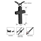 Titanium Steel Cross Can Carve Writing Pendant – Jewelry Gift Ideas — 4