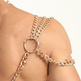 Fashion Stainless Steel Chest Strap For Men – Stylish Gifts — 5
