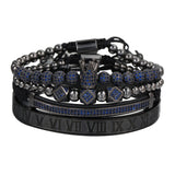 Men's Micropaved CZ Diamond Ball Crown Bracelet – Jewelry Gift Ideas — 6