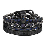 Men's Micropaved CZ Diamond Ball Crown Bracelet – Jewelry Gift Ideas — 6