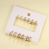 Creative Fashionable Golden Twist Earrings Suit – Thoughtful Gifts — 2