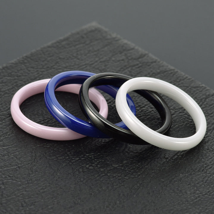 Creative 3mm Men's And Women's Ceramic Ring Glossy – Gifts for Her — 1