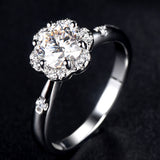 S925 Sterling Silver Ring Women's Broken Diamond – Gifts for Her — 1