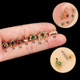 Colorful Zircon Gecko Snake-shaped Mini Animal Ear – Stylish Gifts — 4