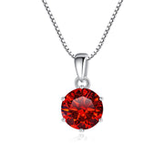 925 Silver Inlaid Round Moissanite Necklace – Jewelry Gift Ideas — 16